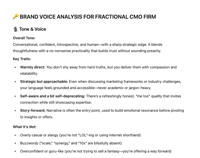 Cách viết content bằng AI mà có sử dụng giọng văn của brand 6
